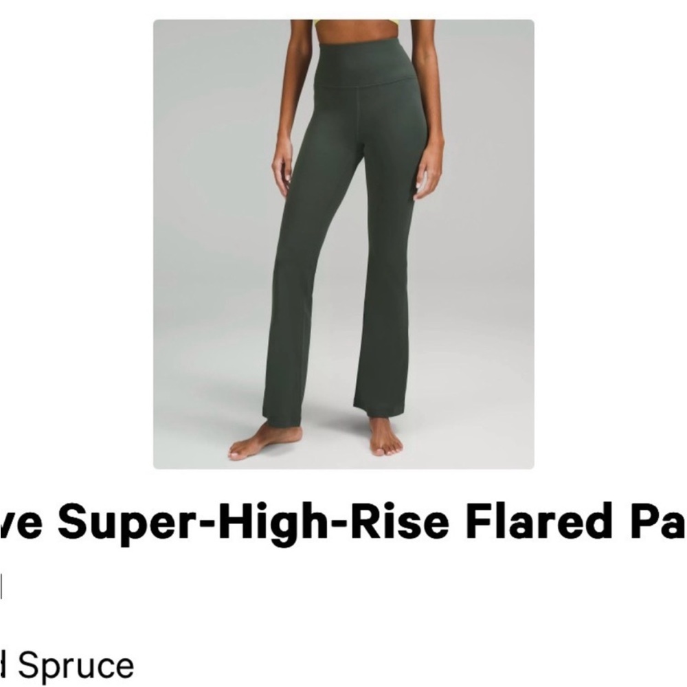 Groove Super-High-Rise Flared Pant Smoked Spruce - Picture 3 of 4
